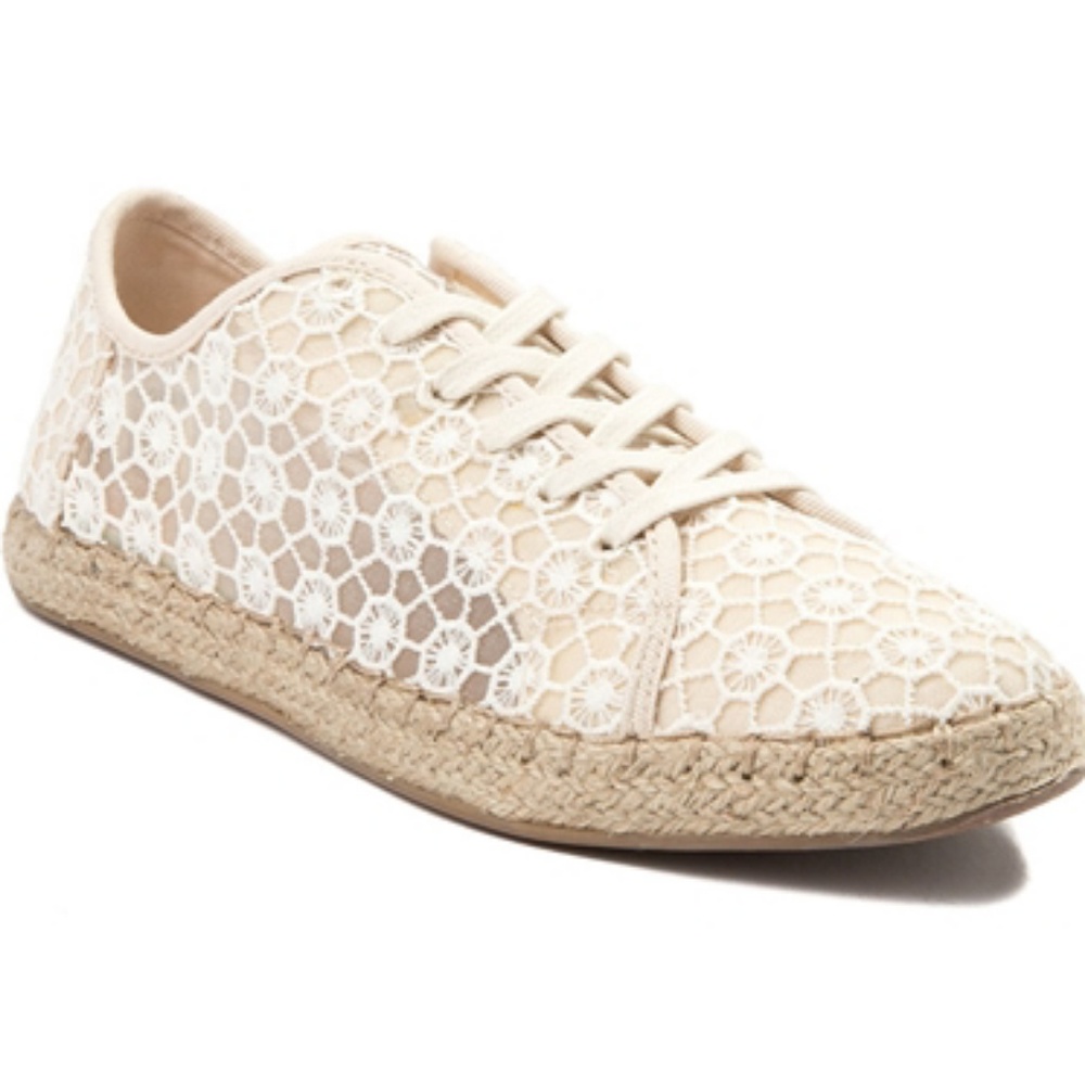 Toms Cream Lace Espadrille Sneaker